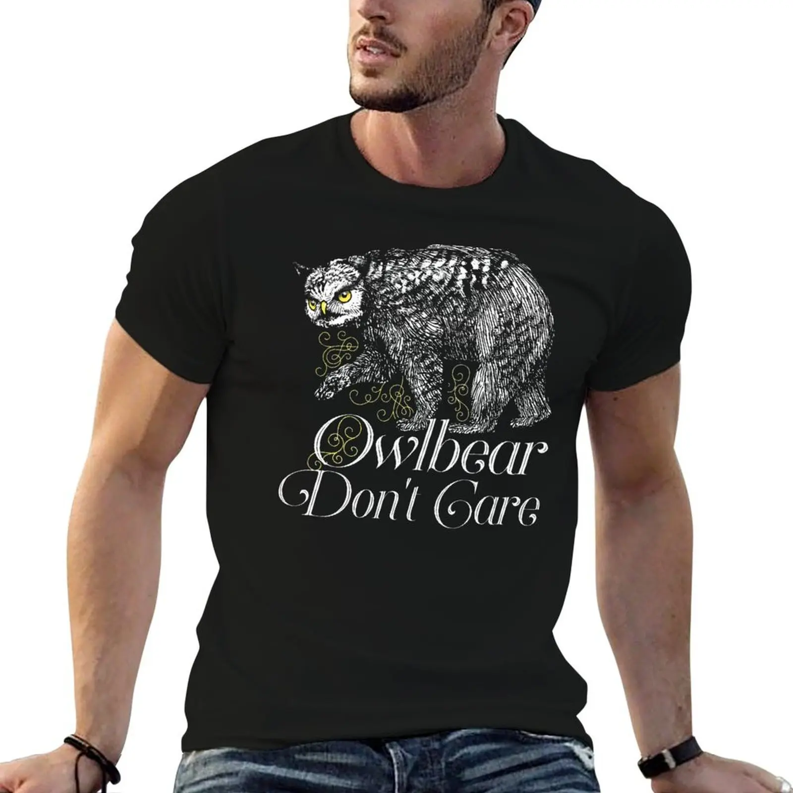 

Owlbear Don-T Care T Shirt for Men Women Unisex T-Shirt t shirts for man slim fit man t shirts graphic T-Shirt