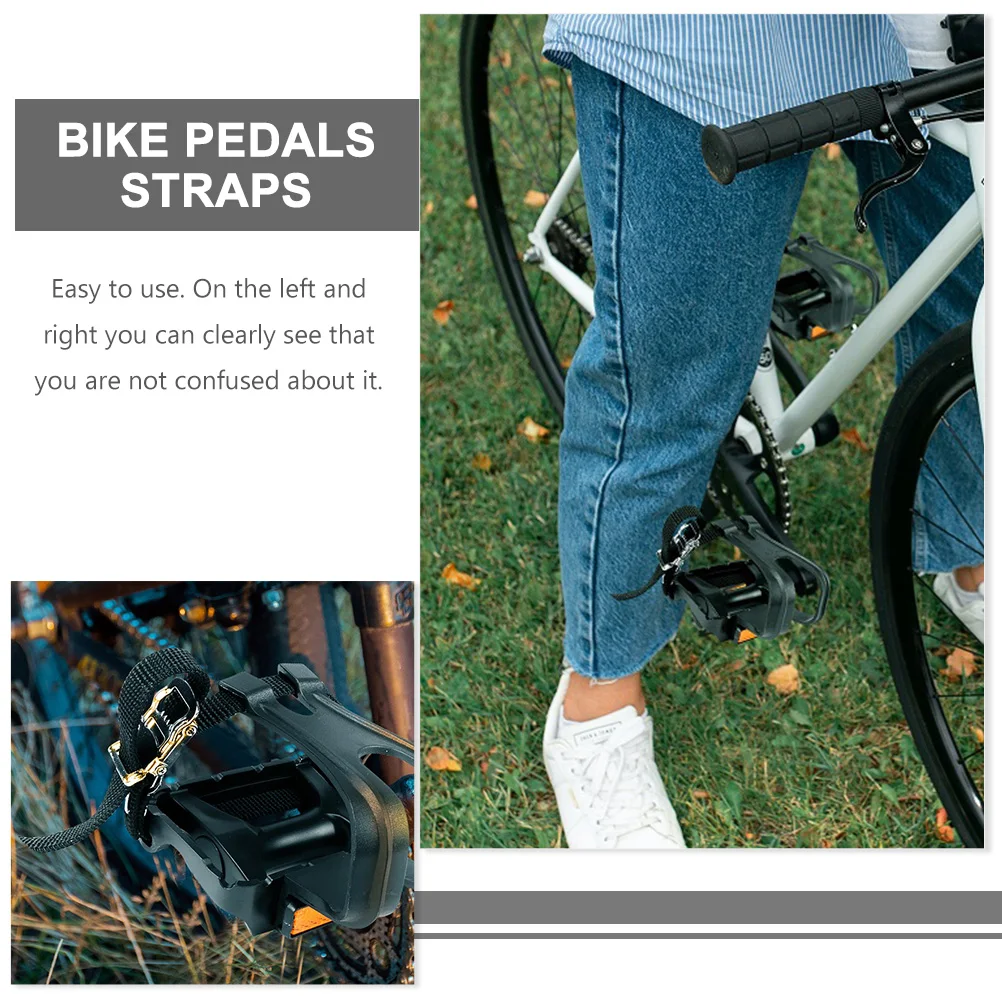 

8 Pcs Foot Pedal Strap Training Bike Straps Pedals for Exercise Bikes Sports Nylon Bands Bicycle Fitness
