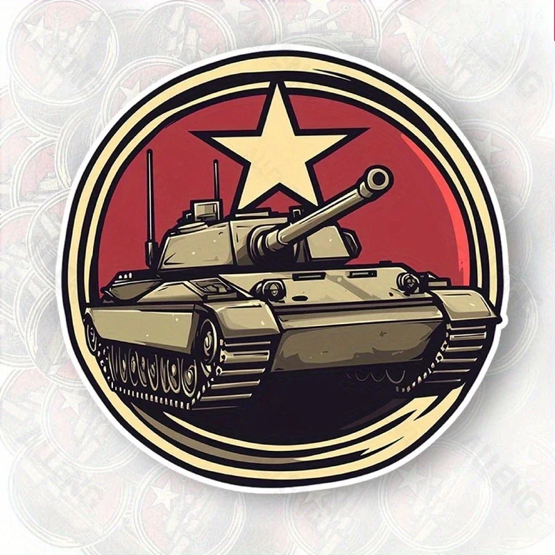 1PC Cool militaire-autocollant de réservoir sur le thème, autocollant Unique pour personnaliser vos effets avec une ambiance forte