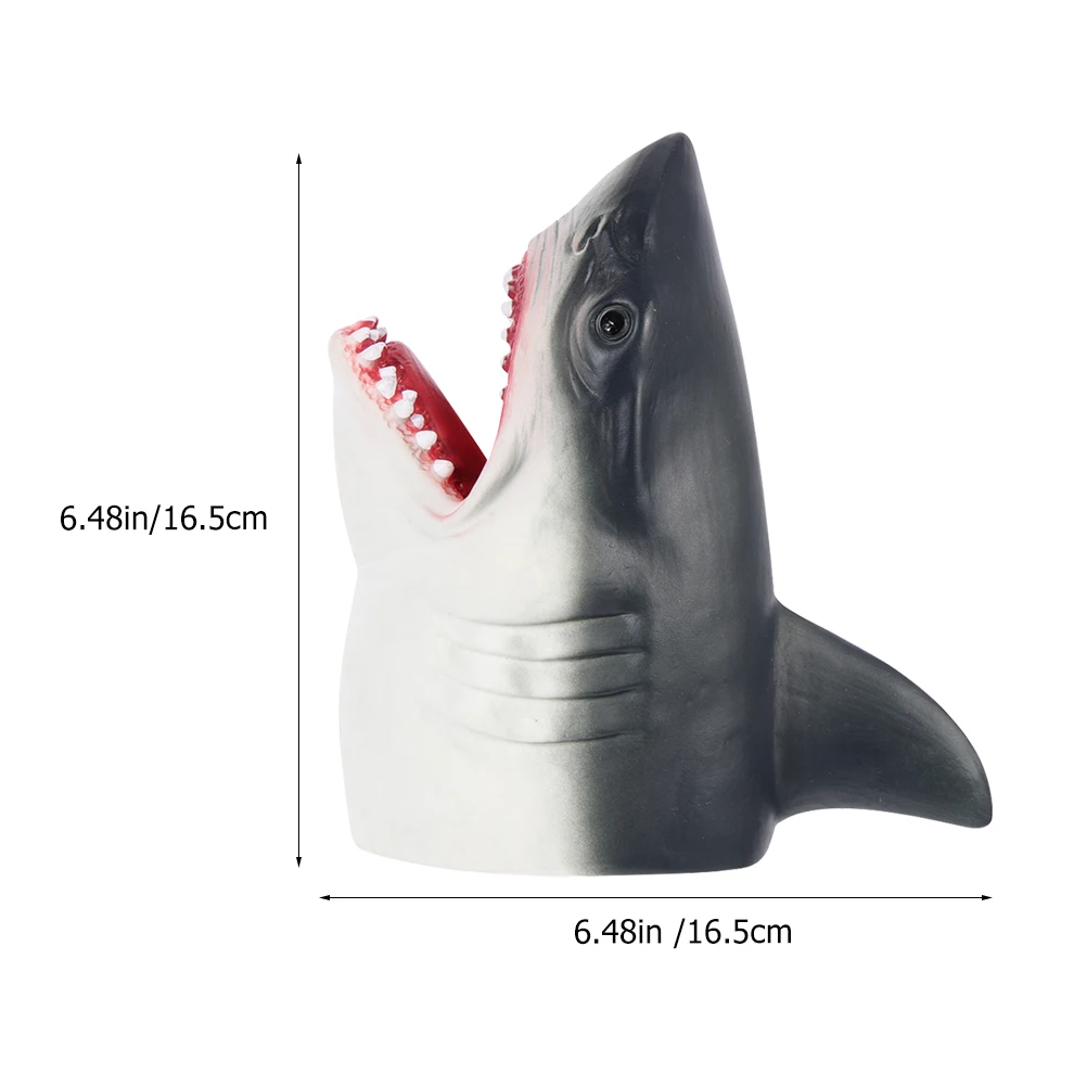 2Pcs Shark Finger Puppets Realistic Cartoon Educational Storytime Creative Children Hand Puppet for Storytelling