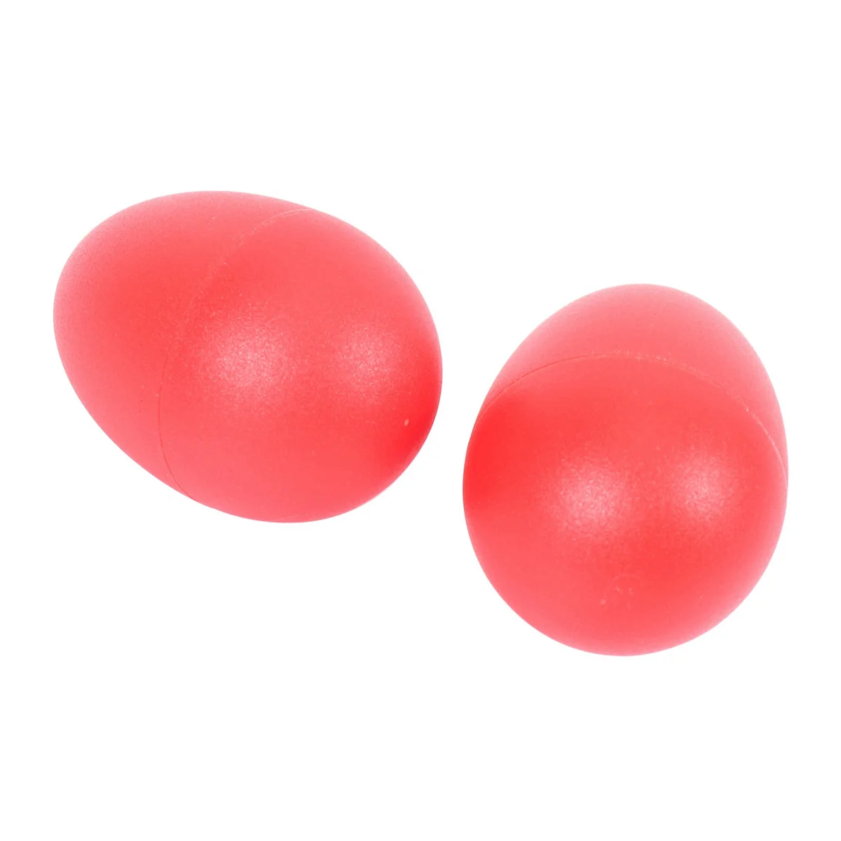 A71P 6 أزواج من الهزازات البلاستيكية ذات البيض الموسيقي Maracas باللون الأحمر #3