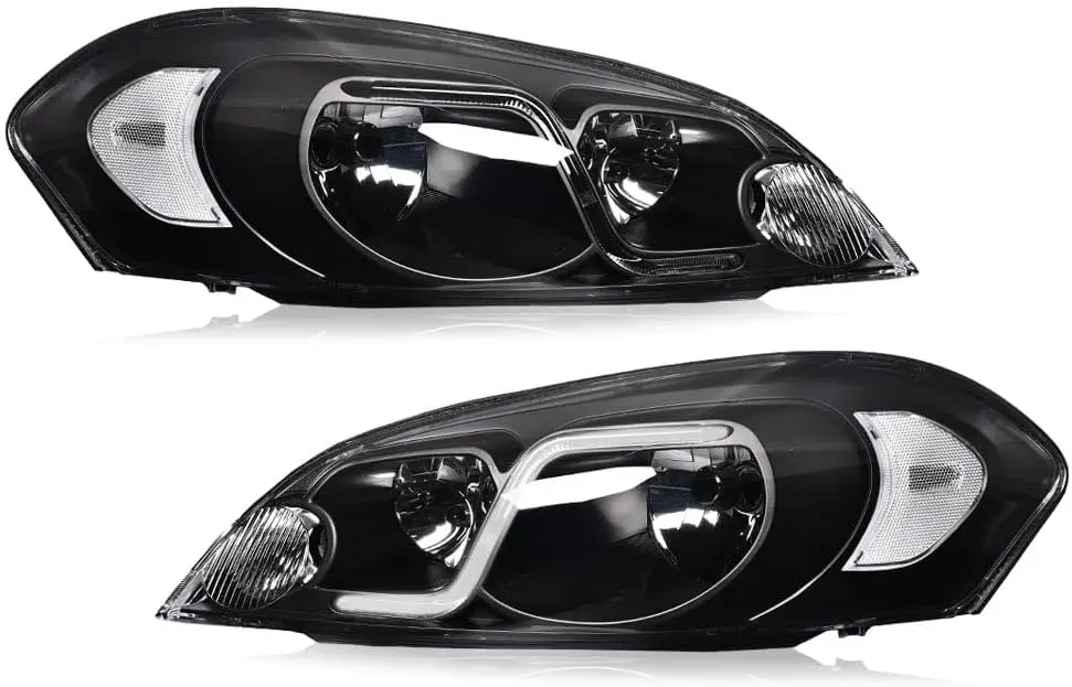 

LED Headlights Assembly Compatible with Chevy Monte Carlo 2006 2007/Chevy Impala 2006-2013/Chevy Impala Limited 2014-2016 DRL Bu