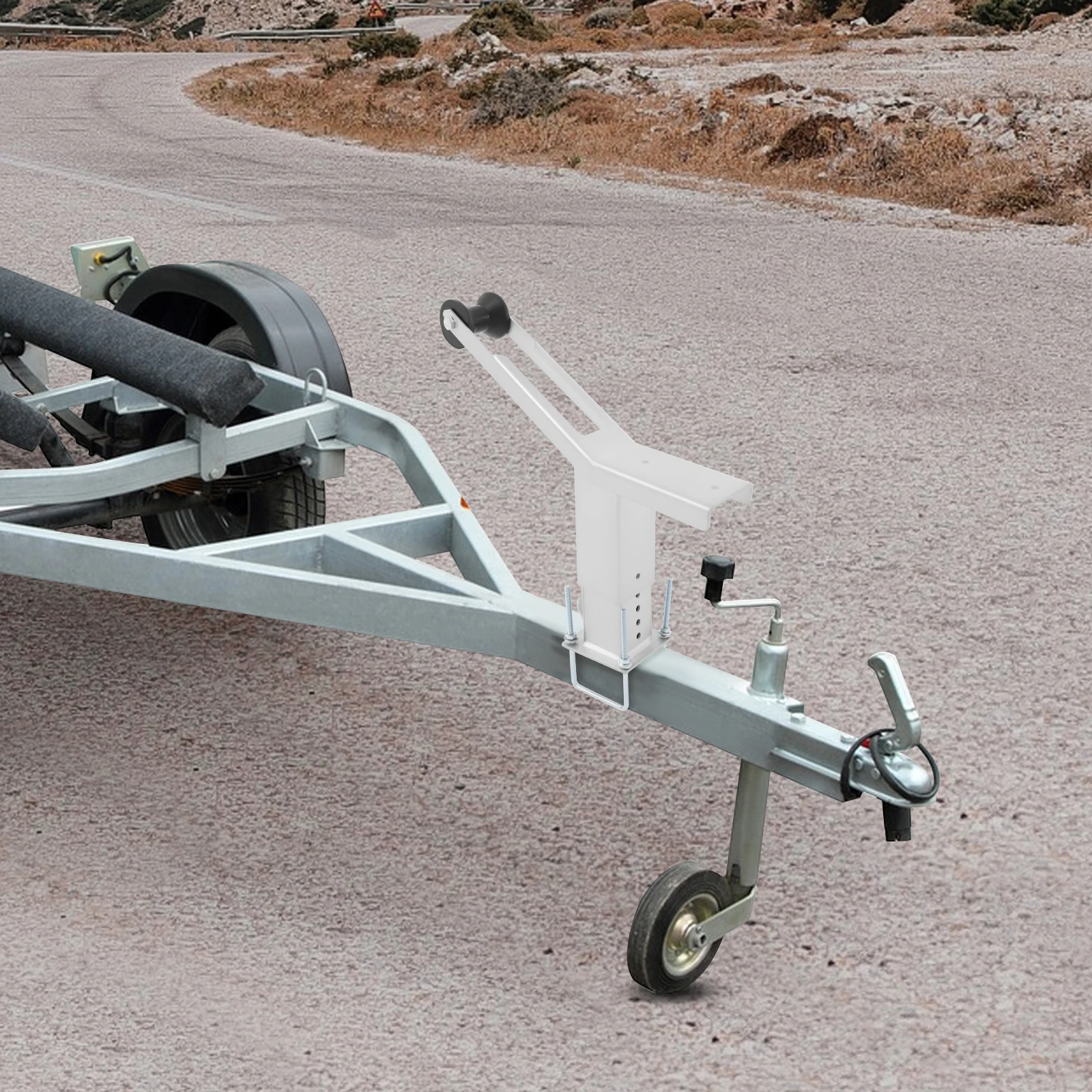 ボートトレーラーウインチスタンド、ローラー付き、調節可能なボートウインチスタンド、さまざまなボートスタイル用