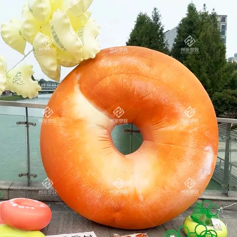 Inflatable Bagels,Bread Bagel Models,Inflatable Decorative Props for Holiday Events