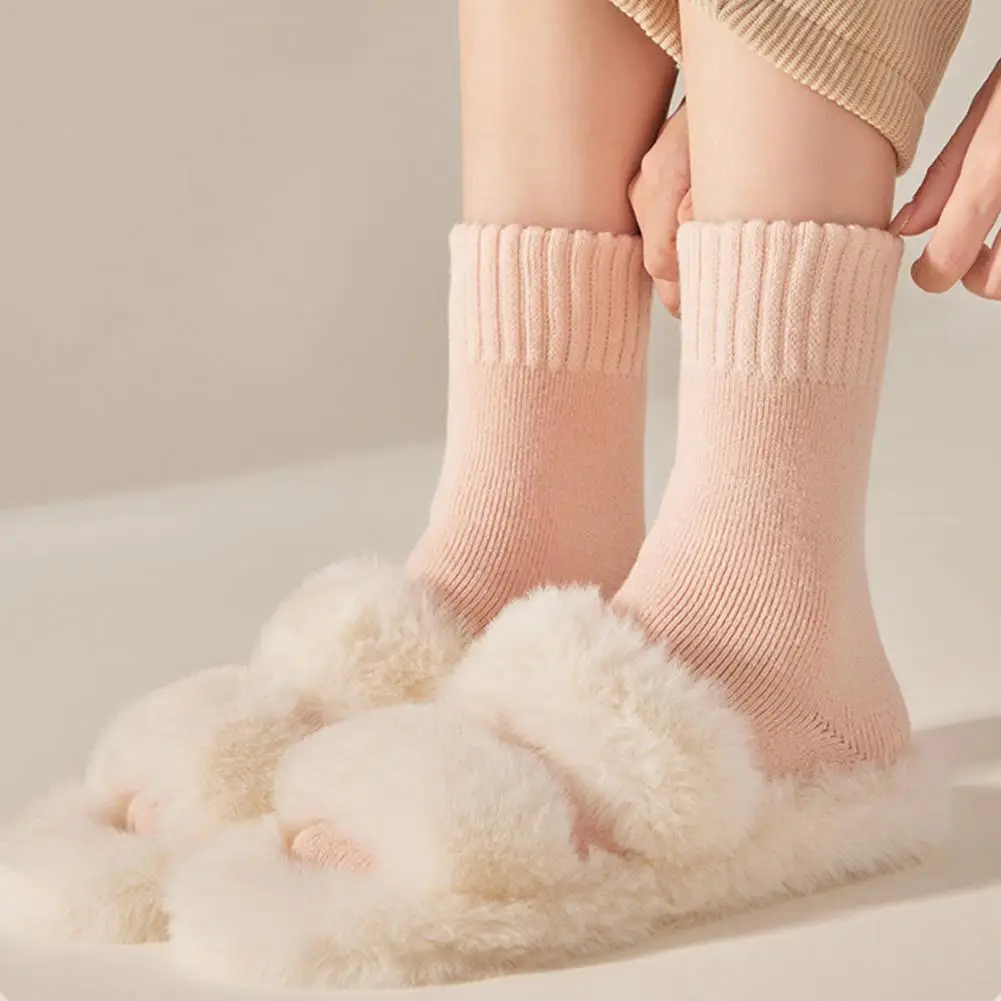 Women's Thick Warm Crew Socks Fall Winter Soft Cozy Fleece Lined Boot Socks Fuzzy Cold Weather Thermal Socks Ножки 양말