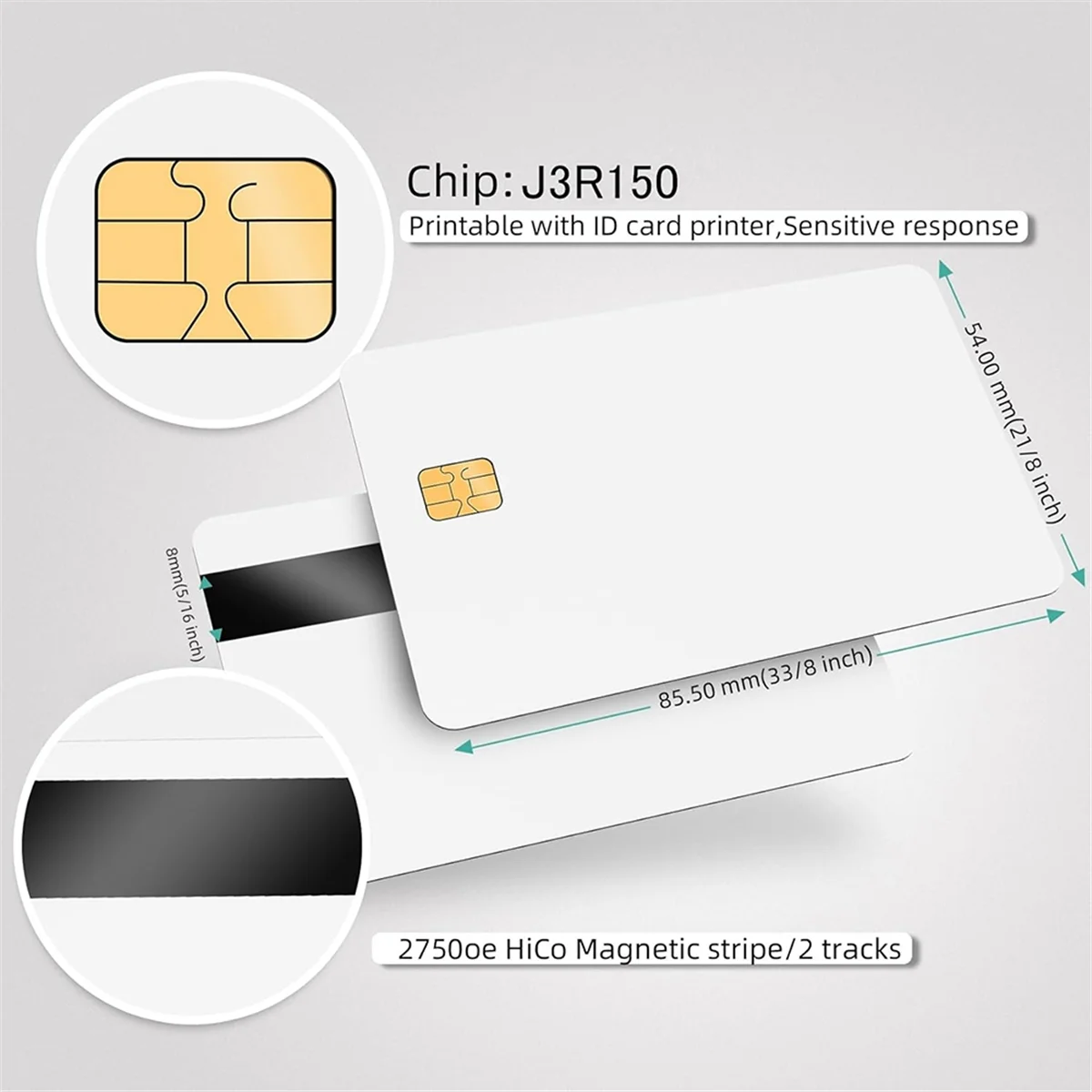 Tarjeta J3R150 Chip Java JCOP, tarjeta de interfaz Dual no utilizada, tarjetas Java JCOP4, con función EMV, 1 paquete