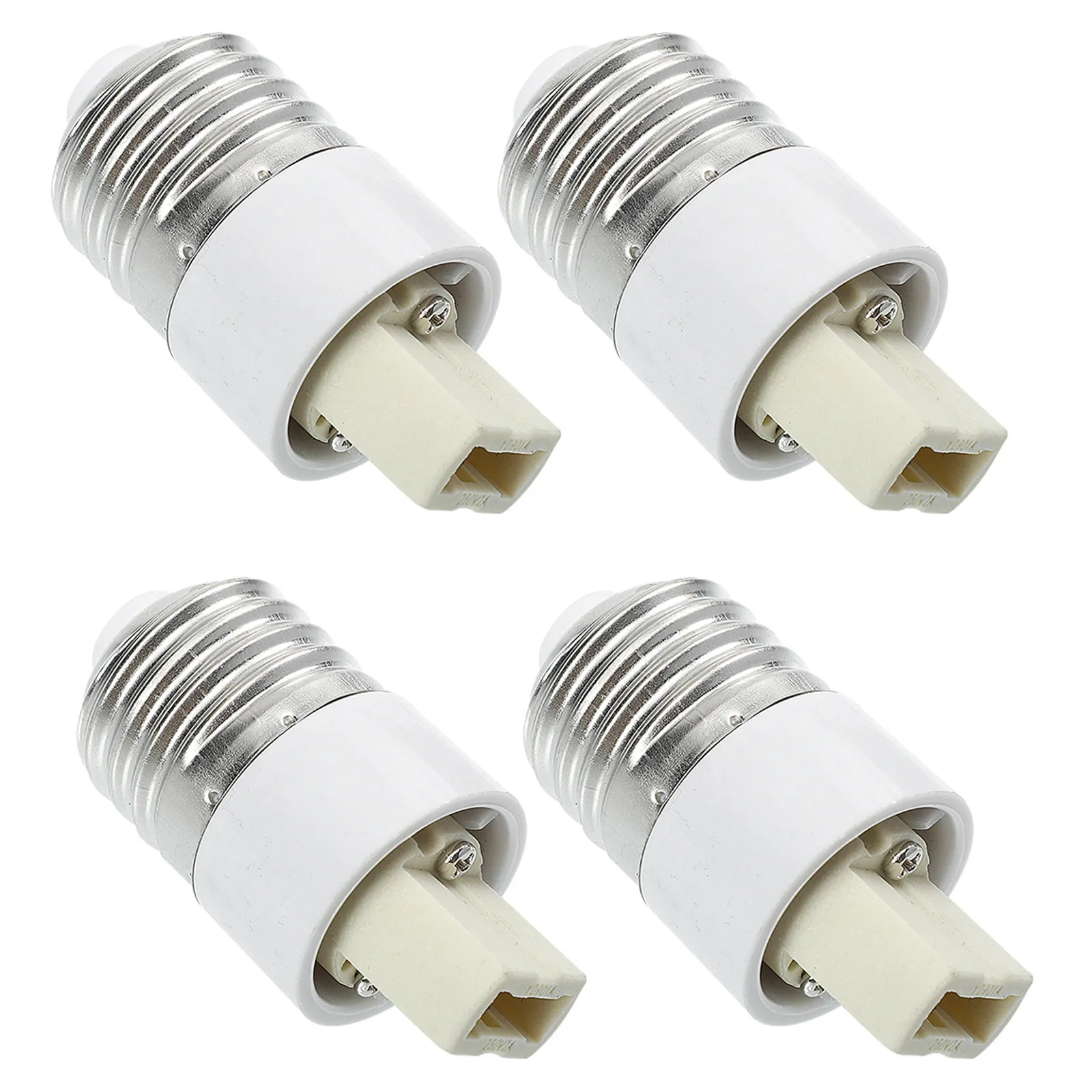 4Pcs Utility Lamp Converter E27 to G9 Bulb Socket Adaptor Smooth Current Flow Sturdy Safety Performance for Daily Use