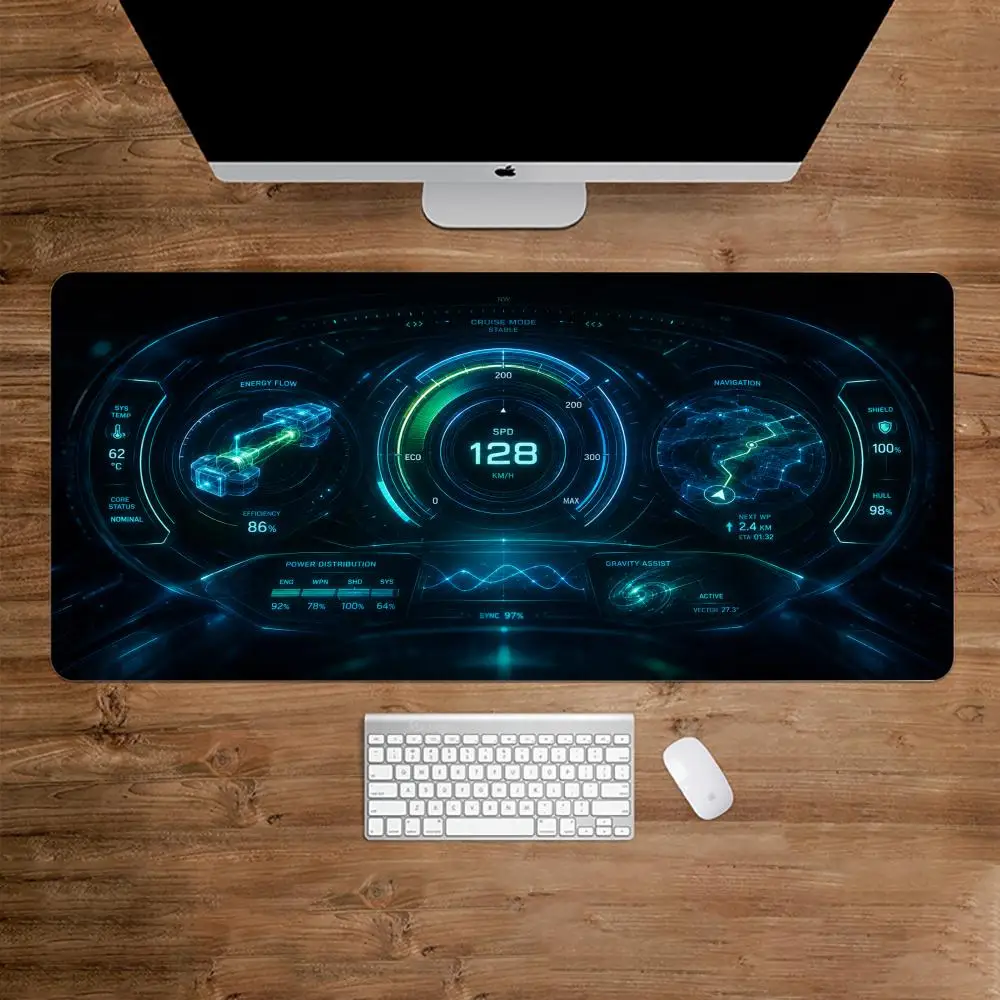 Car Dashboard Extra Large Desk Mouse Pad Locked Edge Shock Absorption Keyboard Mat for Desktop Setup Gaming Desk Mat Anti-slip