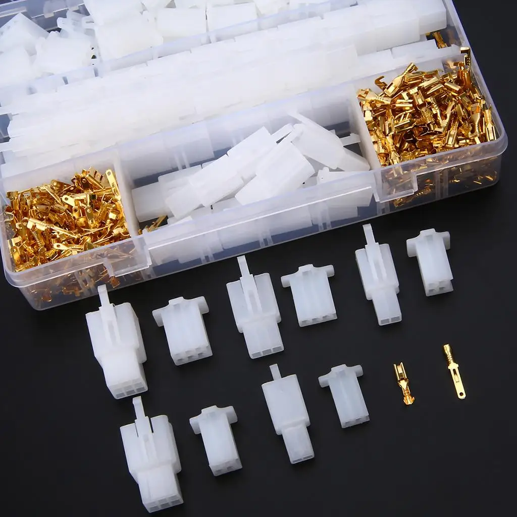 

Electrical Cable Terminal Plug Kit 2 3 4 6 9 Pin Connectors for Car Motorcycle Boat Quad Bike Repair