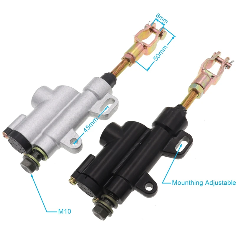 Motorcycle Rear Hydraulic Brake Master Cylinder Pump For 50cc 70cc 110cc 125cc 150cc 250cc Thumpstar ATV Pit Pro Dirt Bike