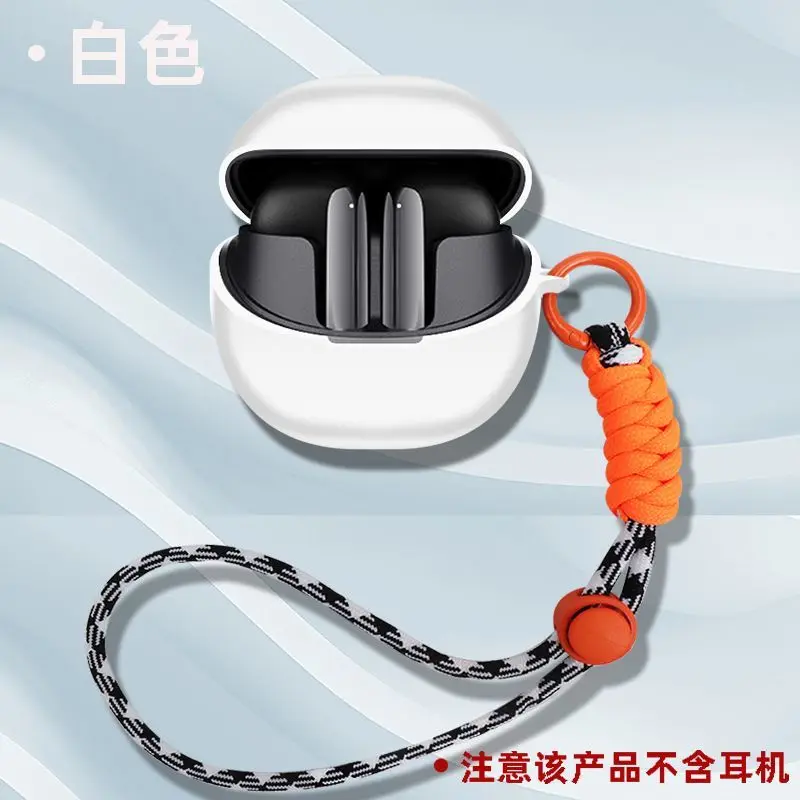 for QCY MeloBuds Pro HT08A Case Protective Silicone Covers Bluetooth Earphone Shell Headphone Portable With Hanging Rope