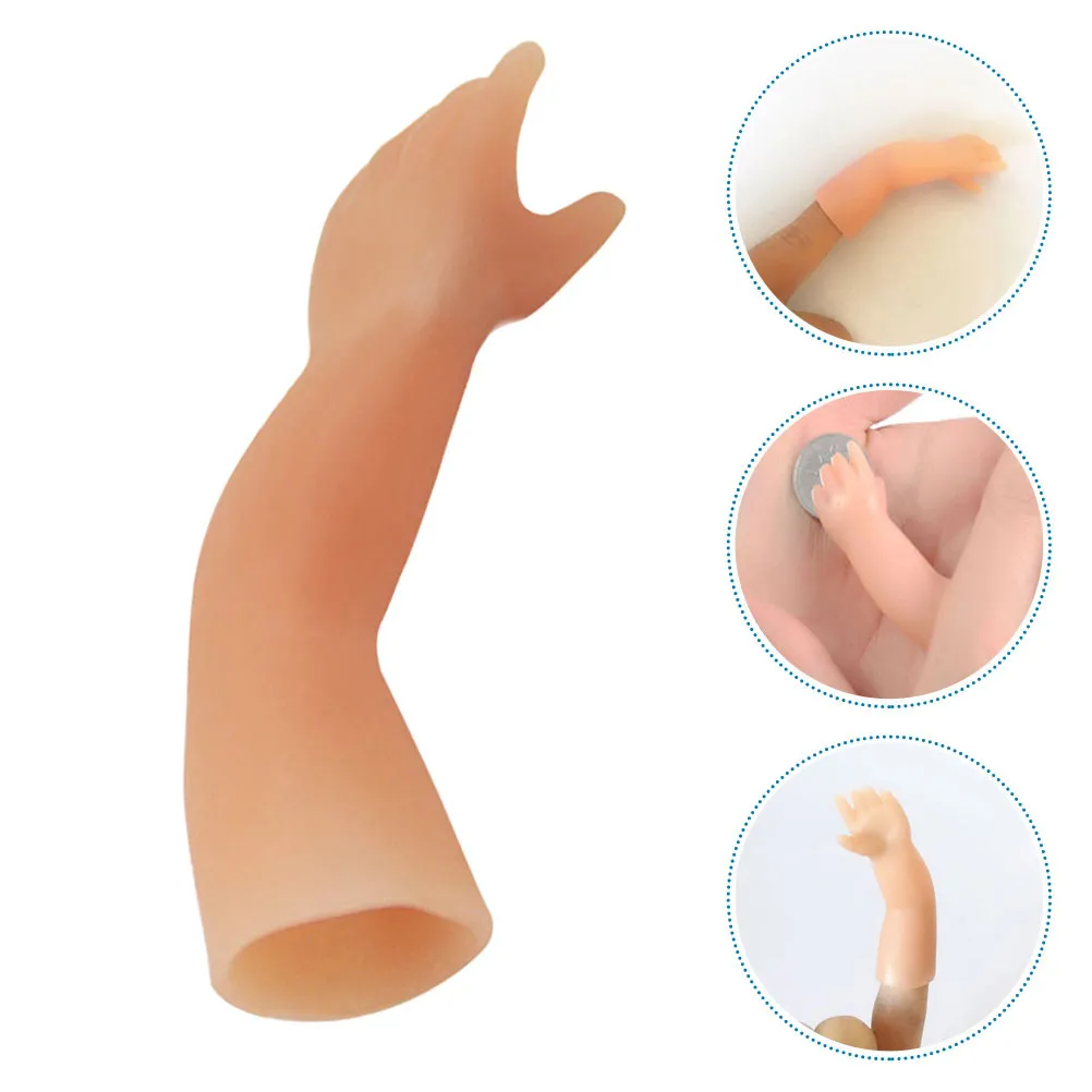 

3Pcs Silicone Small Finger Puppets Party Favors Miniature Finger Props Funny Game Supplies