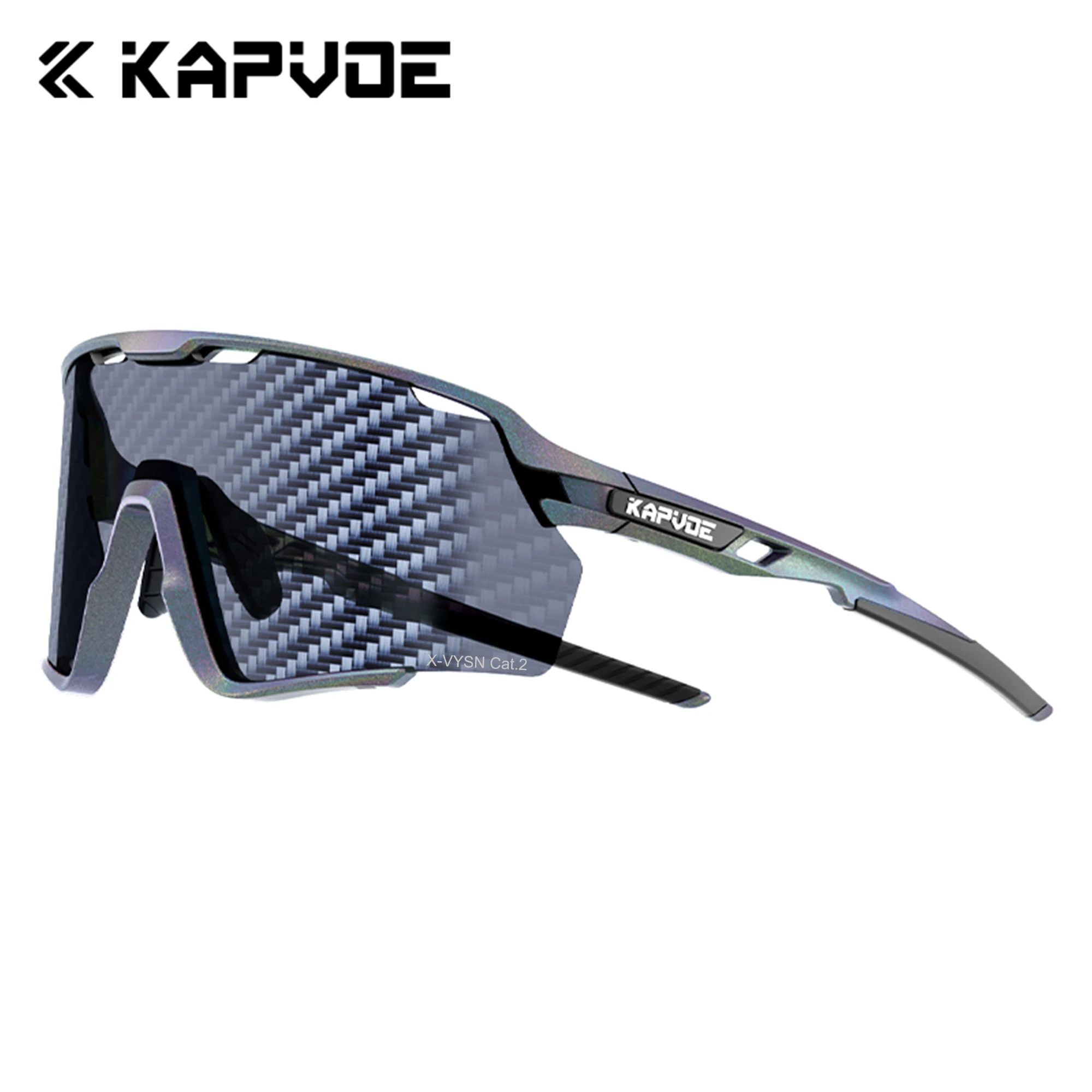 KAPVOE Wanderbrille Polarisierte Surfer- und Angler-Sonnenbrille Outdoor-Sport-Radfahrbrille MTB-Fahrradbrille UV400 Straßenfahrrad-Brille