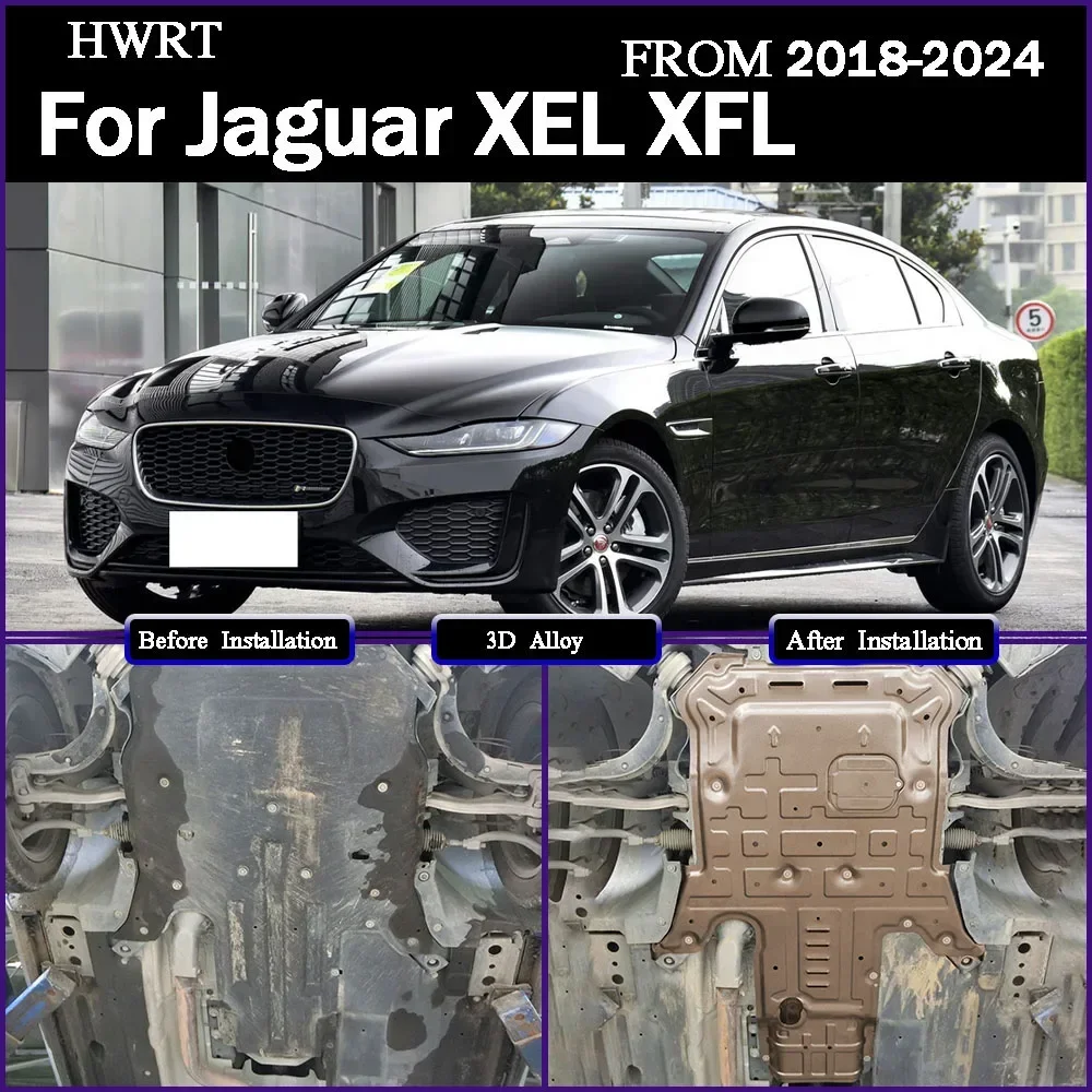 Car Underbody Protection Plate Suitable For Jaguar XEL XFL 2018-2024 2.0T Engine Underguard Underbody Protection Plate