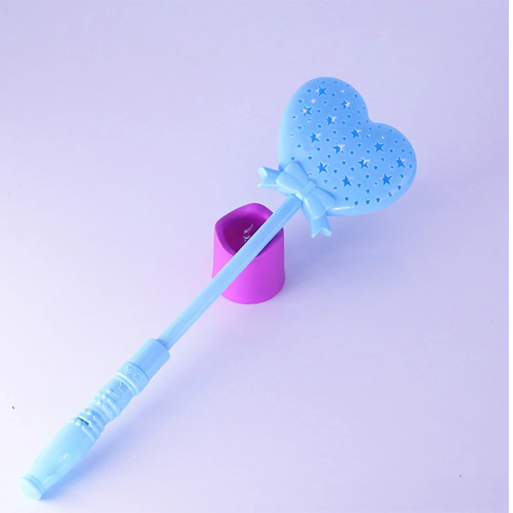 

6Pcs Heart Shaped Flashing Wand LED Hollow Design Party Supplies Concert Cheer Props Light Sticks for Festivals Bars