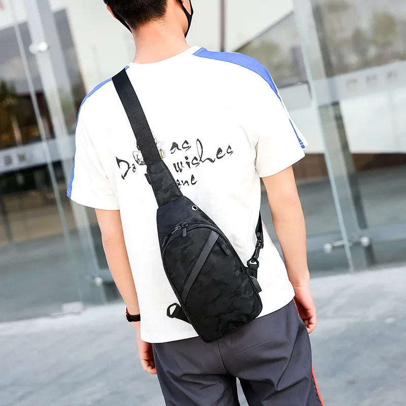 Fashion Bag for Men Fanny Pack Men Small Chest Bag Phone Pocket Crossbody Shoulder Bag Male Messenger Handbag Outdoor Gym Bags