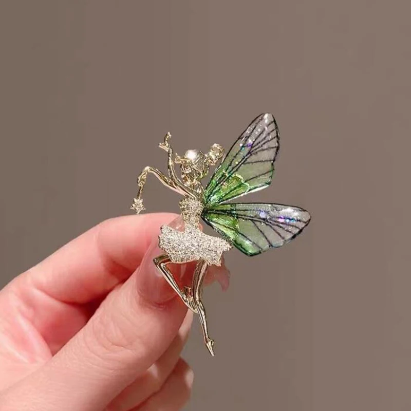 Angel's wings Brooch Pin Fairy Butterfly Fairy Brooches For Women  Magic Angel Party Office Brooch Pin New Year Jewelry Gifts image 4