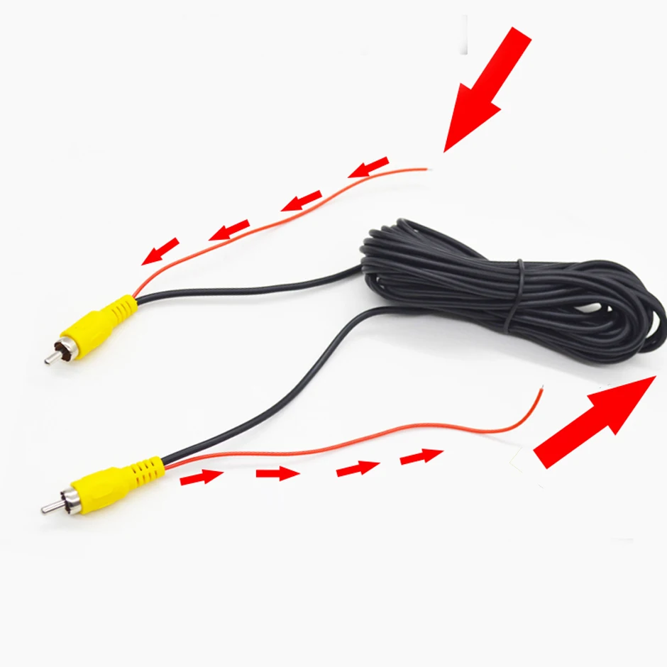RCA 6M/10M/15M/20M Video Kabel für Auto Rückansicht Kamera universal Draht Anschluss Reverse Kamera Multimedia Monitor Universal – Detail 6