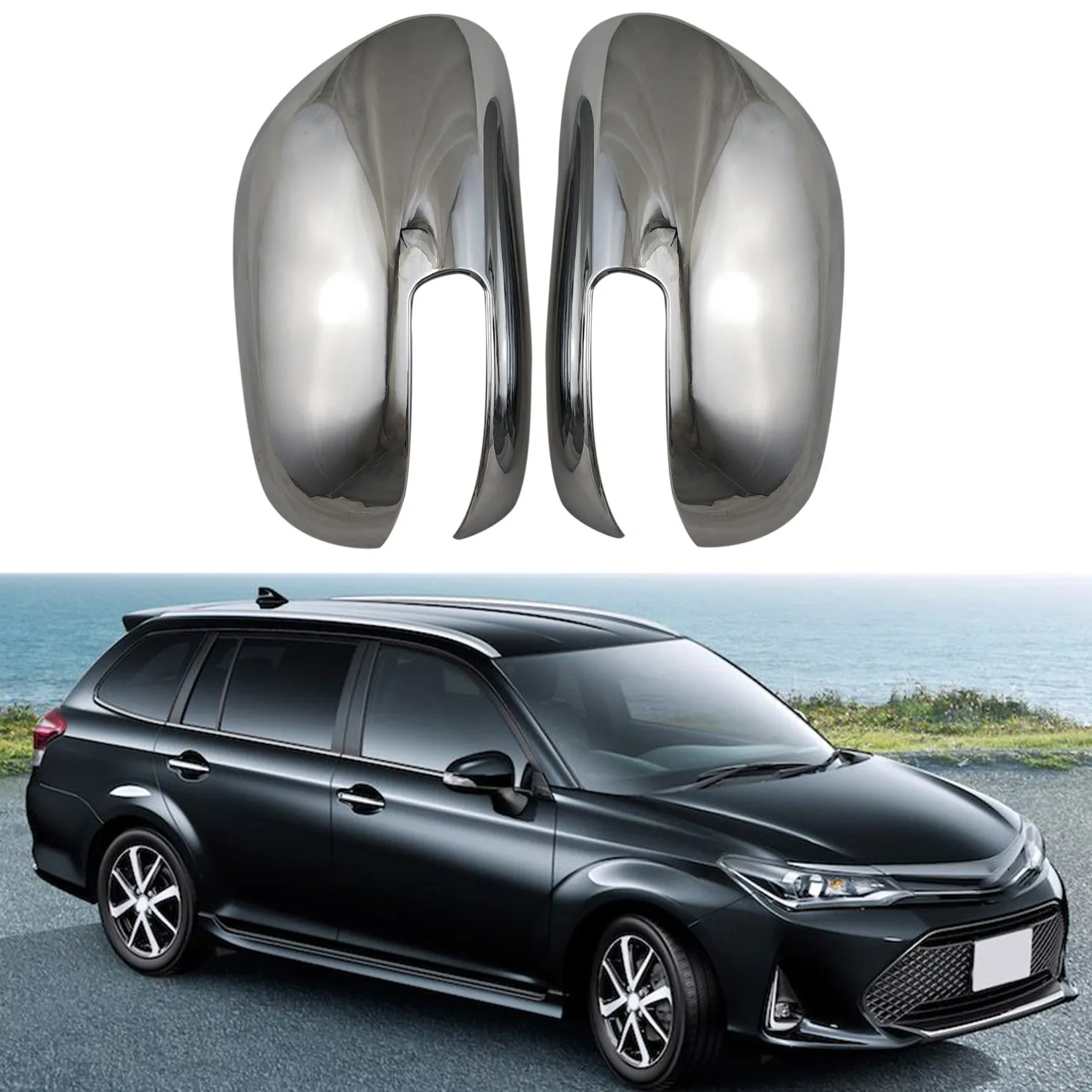 Door Side Rear View Mirror Cover Trim for Fielder 2009 COROLLA 2011 Accessories Car Styling