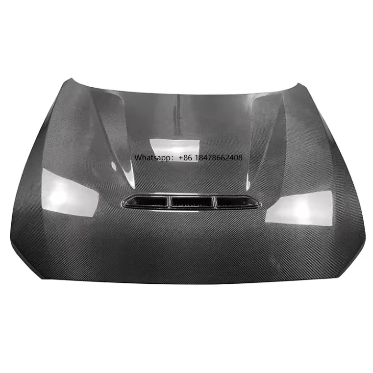 

New for M2 F87 2014-2022 Carbon Fiber Front Bonnet Real Dry Engine Hood Body Kit