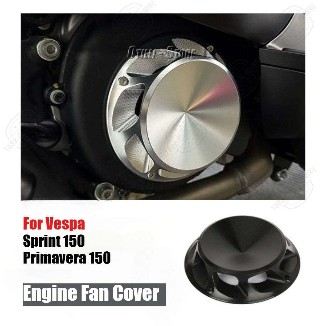 For Vespa Sprint150 Sprint 150 Primavera 150 Motorcycle CNC Aluminum Engine Fan Cover 7 Color Radiator Guard Moto Accessories