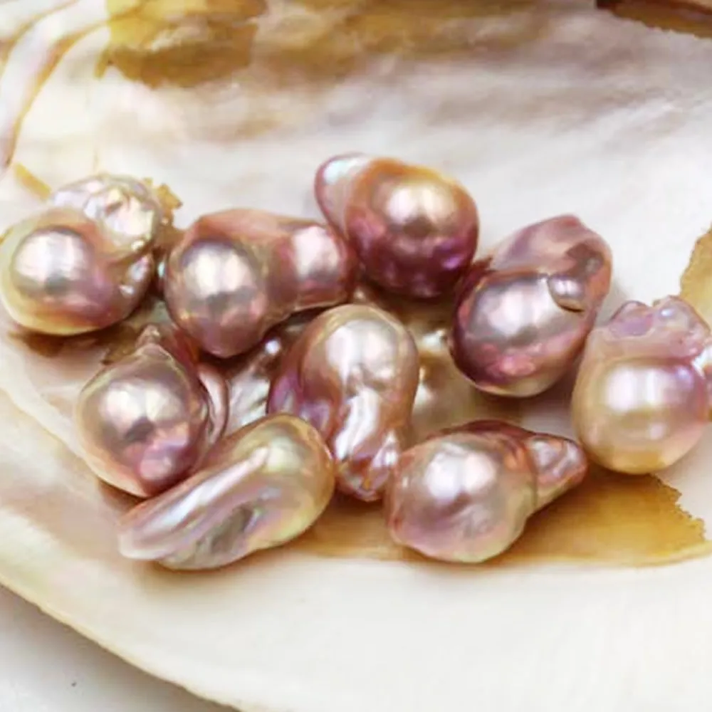 1pc Natural Freshwater Pearls Fashion 17~24mm Baroque Deer Purple Pearl Beads Jewelry Making DIY Necklace Bracelet Accessories