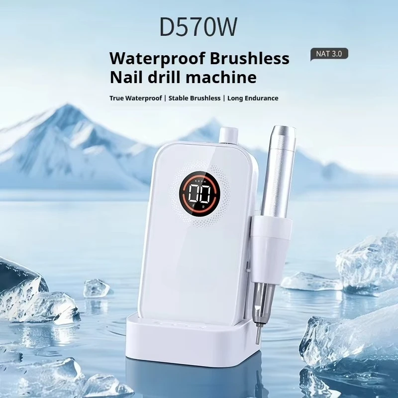 60W 40000RPM Brushless Nail Drill Machine,  Professional Tool for Shop Use, Electric Manicure Drill