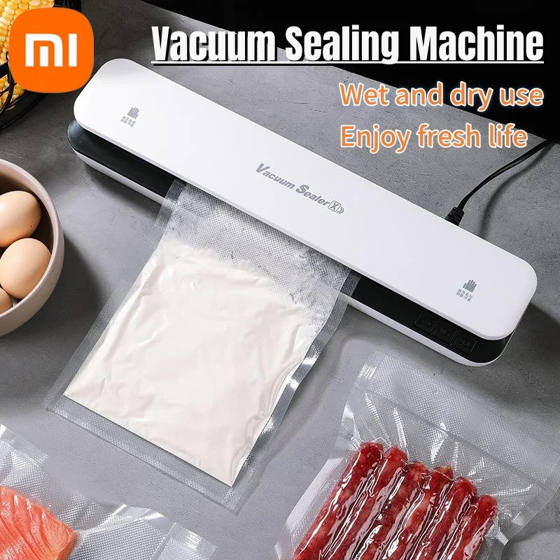 Xiaomi Vacuum Sealer 110V Automatic Packaging Machine Food Vacuum Sealer Household Vacuum Food Sealing for Food Preservation