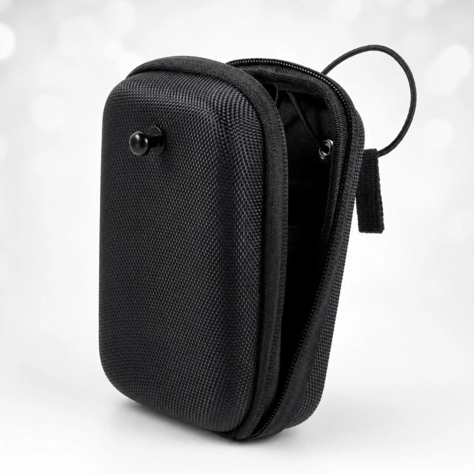 Shockproof EVA Golf Rangefinder Storage Case Black Compact Pouch with Belt Loop for Hunting Hiking Travel Use