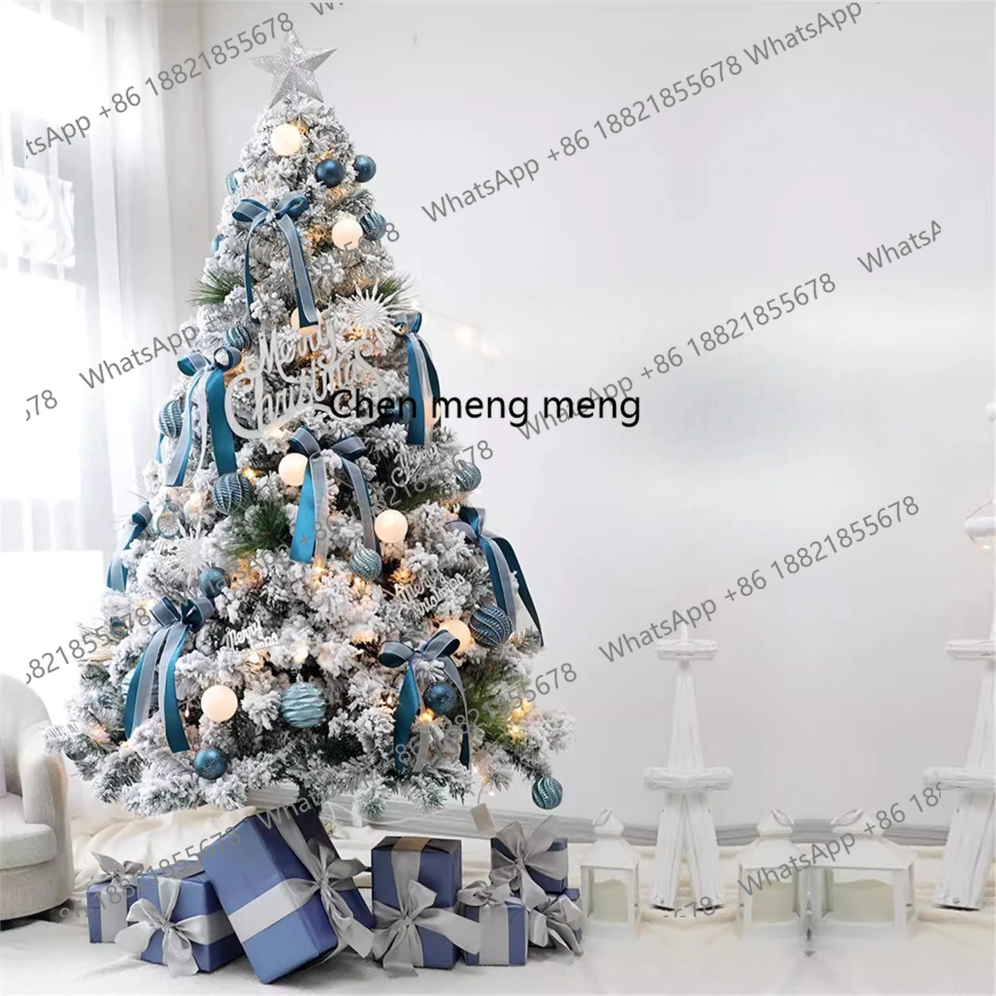 

Christmas tree living room ornaments household Christmas decorations large floor-to-ceiling artworks