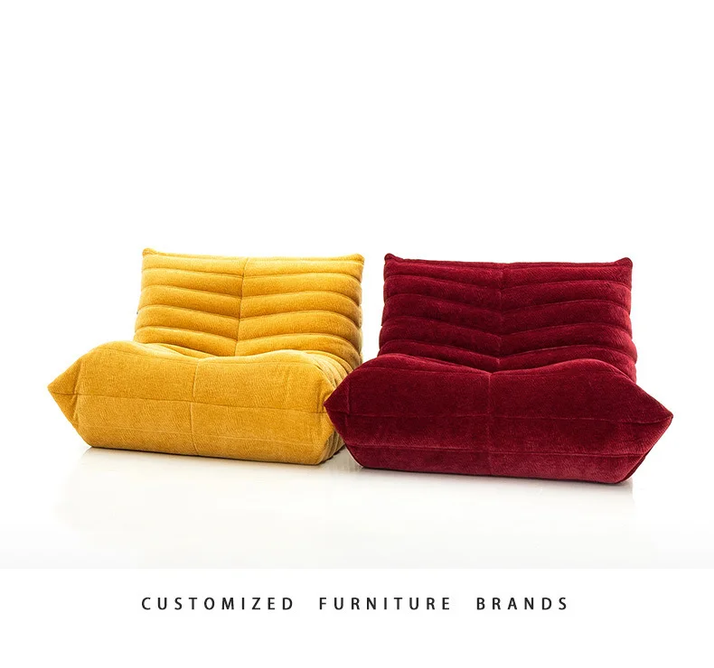 High Density Sponge Full Rollable Design Fabric Living Room &Vacuum Compression One Seat L-Shape Sofa Modern Simplicity
