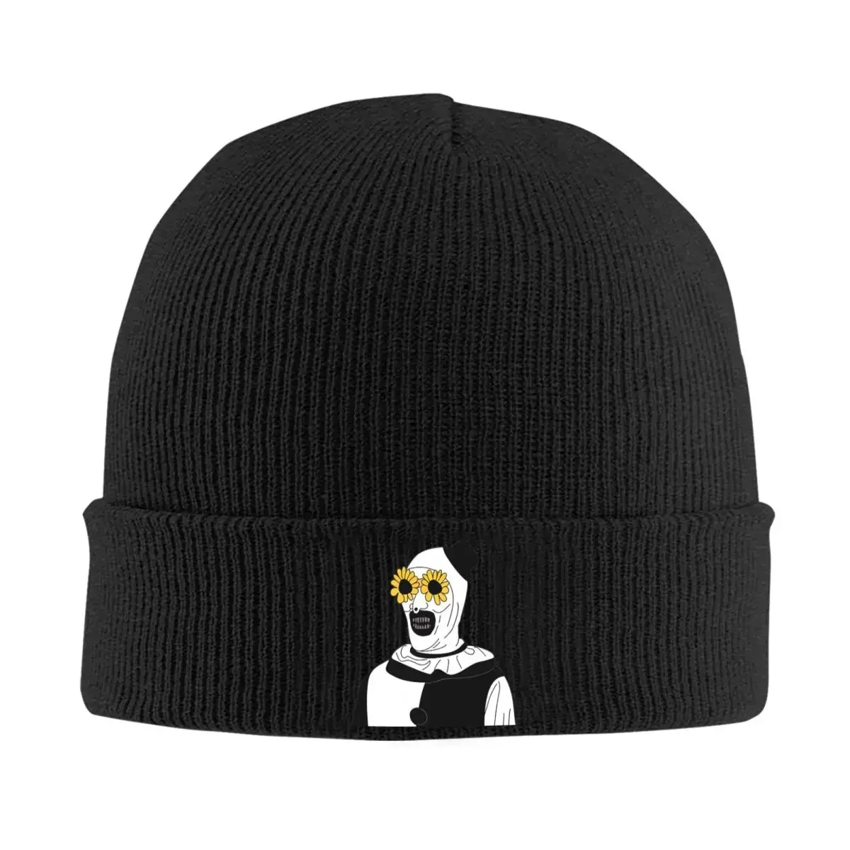 Art The Clown Terrifier Knitted Caps for Women Men Skullies Beanies Winter Hats Acrylic Hip Hop Melon Cap