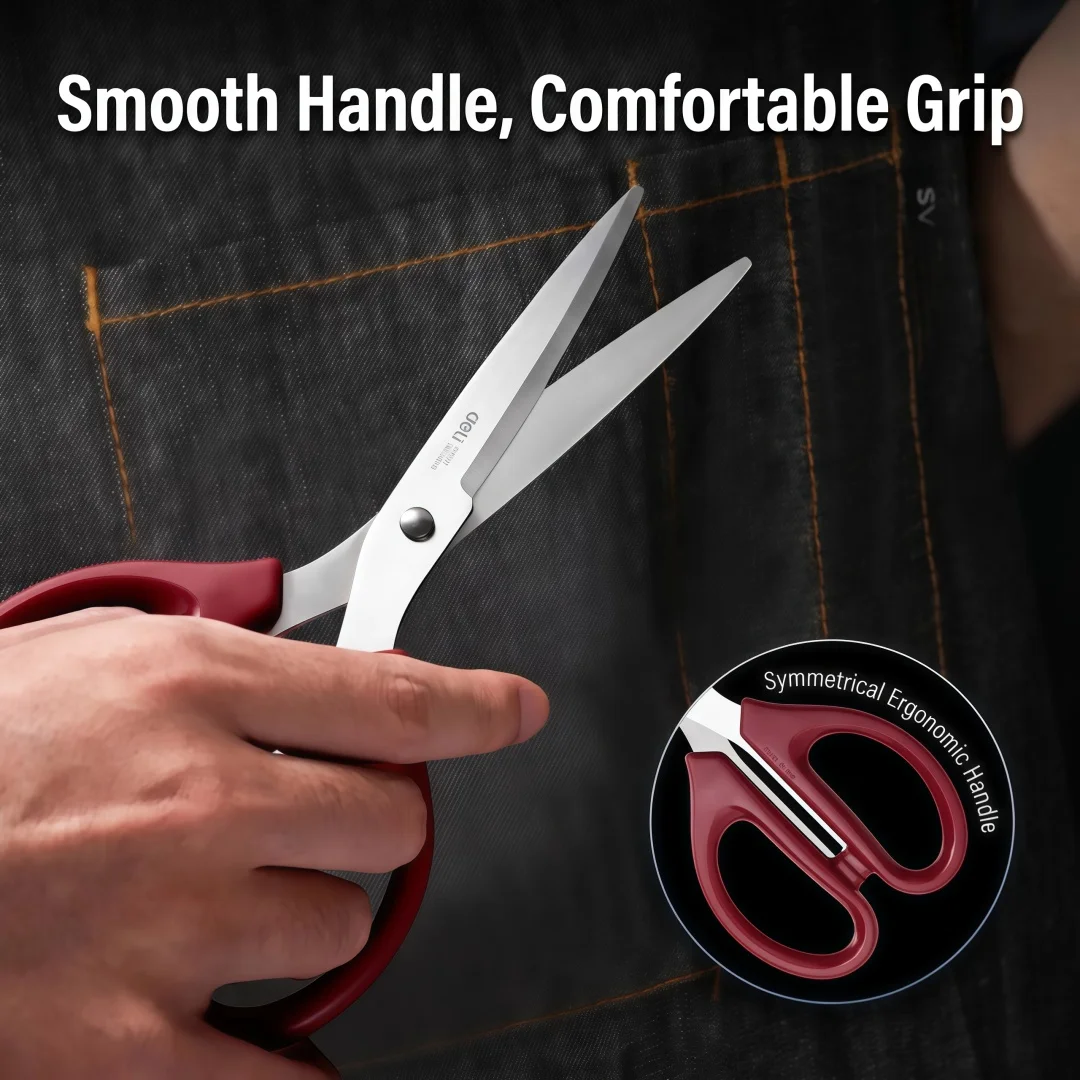 Deli Stainless Steel Scissors For Office Paper Cutting Household Kitchen Tailor Multi Purpose Scissors