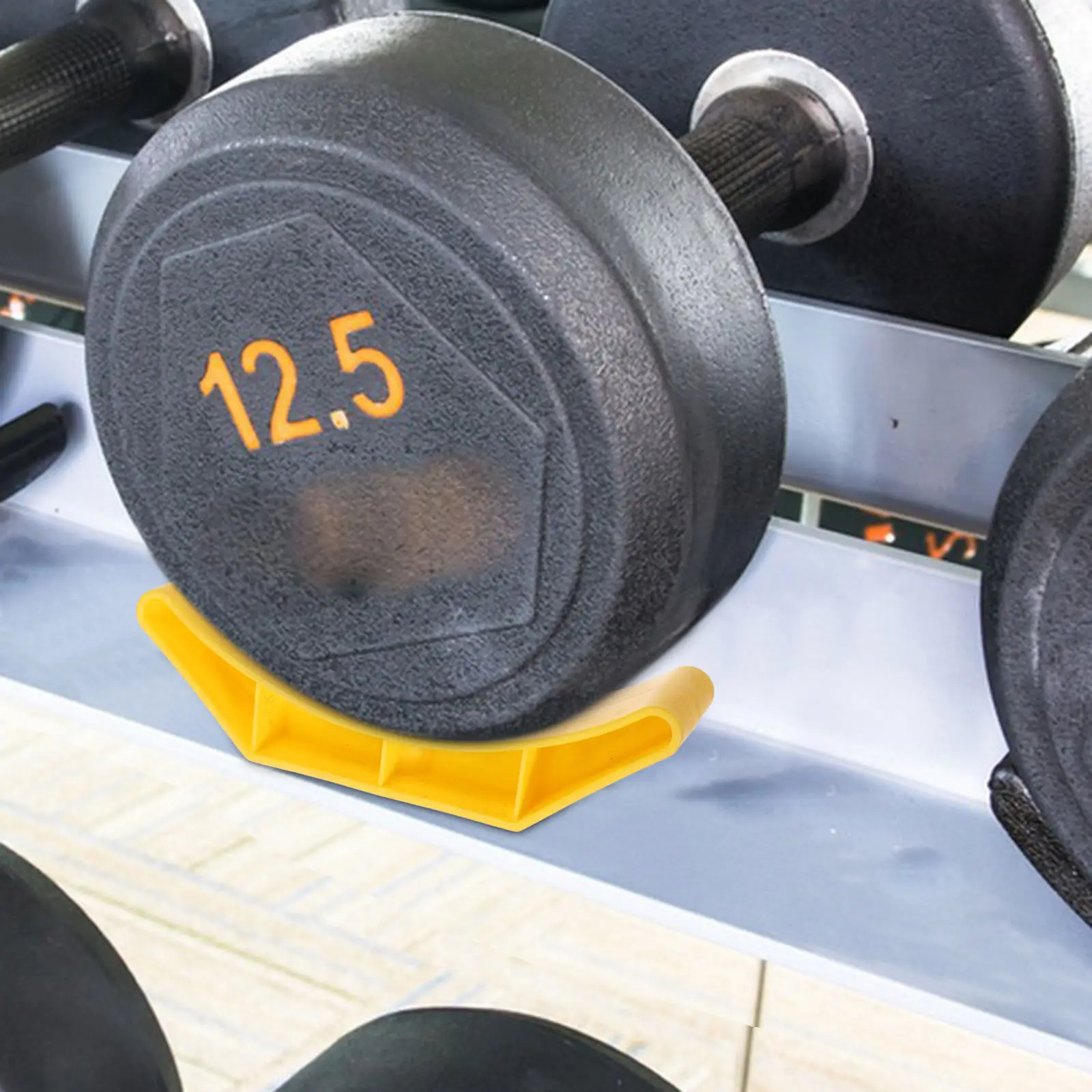 6Pcs Dumbbell Storage Holder Sturdy Wear-Resistant Rack Indoor Home Gym Dumbbell Stand Fitness Accessory Rack for Dumbbells