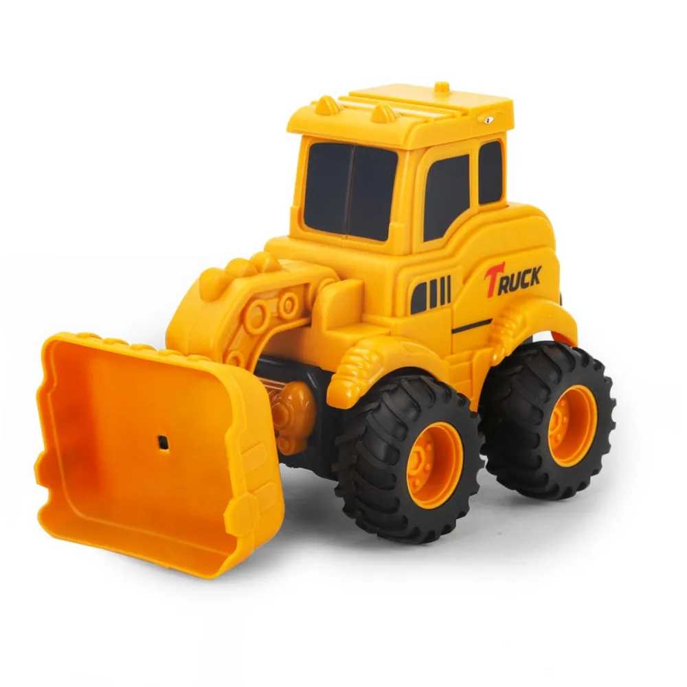 High Quality Glide Way Press Inertia Forward Inertial Driving Trucks Plastic 4 Styles Construction Truck Beach Digger