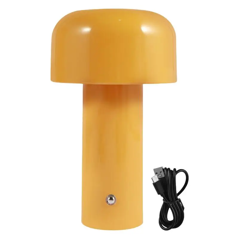 

Mushroom Nightlight Mushroom Aesthetic Night Lamp 3 Color Stepless Dimmable Rechargeable Portable Night Light Cordless Mushroom