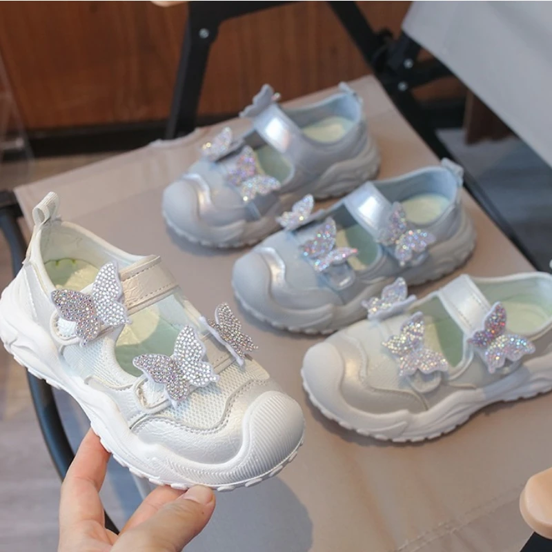 

Spring Autumn SportsShoe2026New Simple Daily Girl Mesh Breatha SingleShoe Casual Girl Anti Slip Travel WalkingShoe Child Sandals
