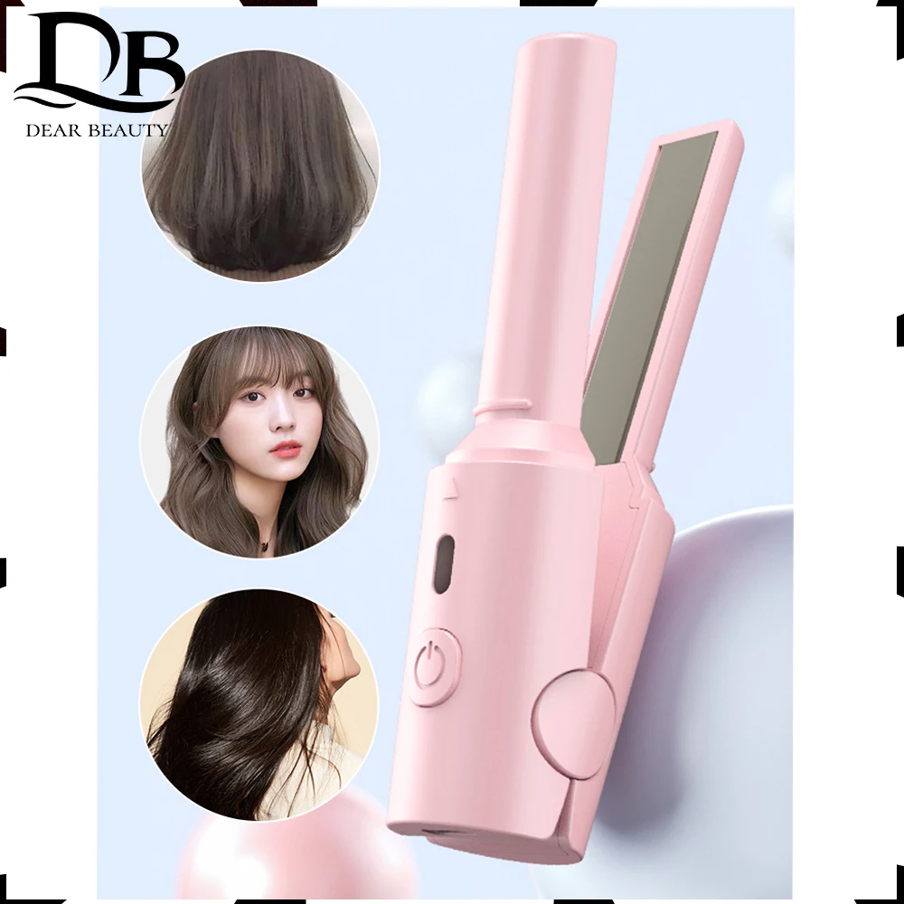 Multifunctional Portable Hair Straightener Small Curling Machine Splint Cuticle Protecting Damage Reducing USB Plug