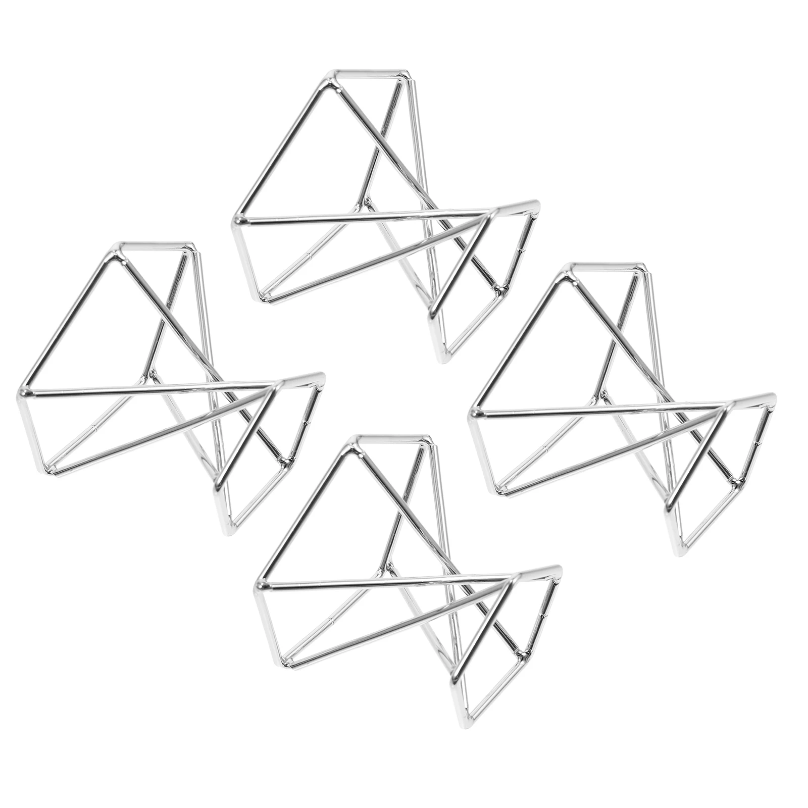 

Metal Plant Stand Shelves Holder Display Rack Home Office Decor Geometric Structure Ventilated Air Plants Tillandsia