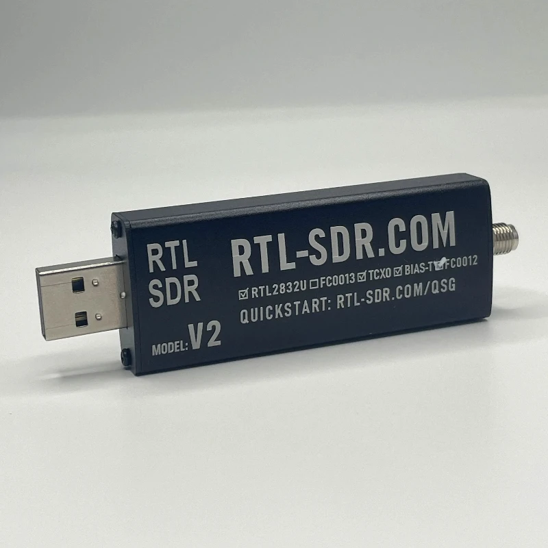 RTL‑SDR V2 Receiver, RTL2832U+FC0012/FC0013 USB Software Defined Radio, FM DAB Wideband SDR Radio Dongle