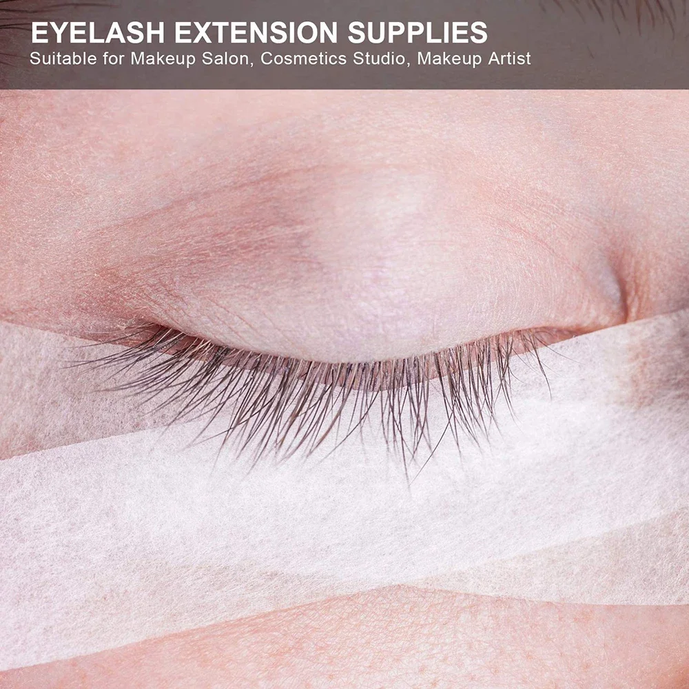 Bande d'extension de cils non pelucheux, coussinets sous les yeux, patch de faux cils, respirant, confortable, professionnel, anti-allergie, 5 pièces