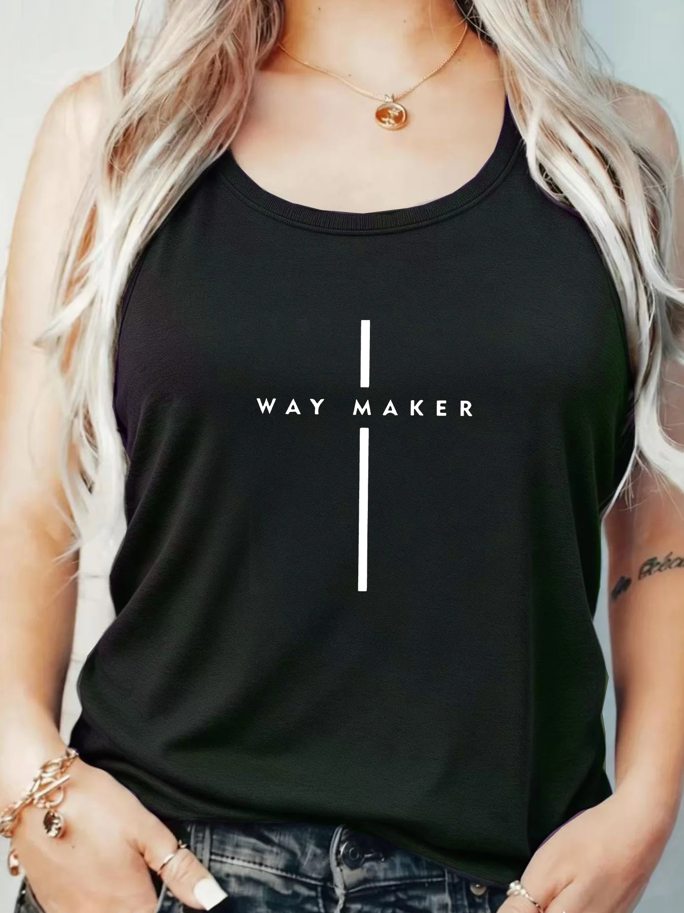 

Loose Fit Printed Pocket T-Shirt for Women with Ribbed Collar round Neck 1-8XL plus Size Comfortable Casual Vest