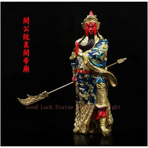 

Limited Edition--TOP Company home business efficacious Mascot-Money Drawing fortune God RED GUAN GONG Guandi FENG SHUI statue