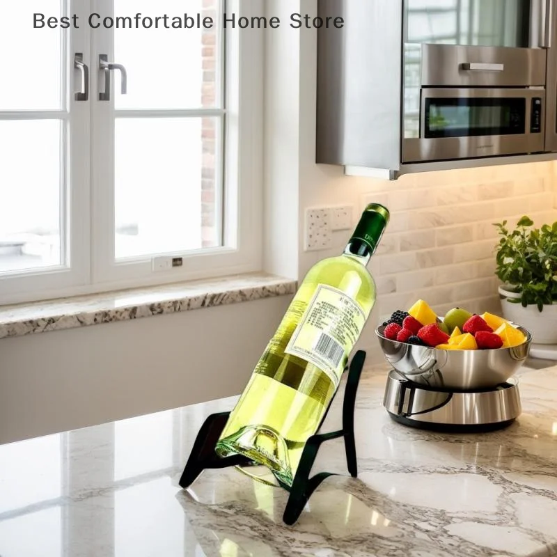 

Iron Art Wine Display Holder Organizer Chair Shape Wine Racks Strong Load-Bearing Wine Bottle Rack For Dining Table Display Rack