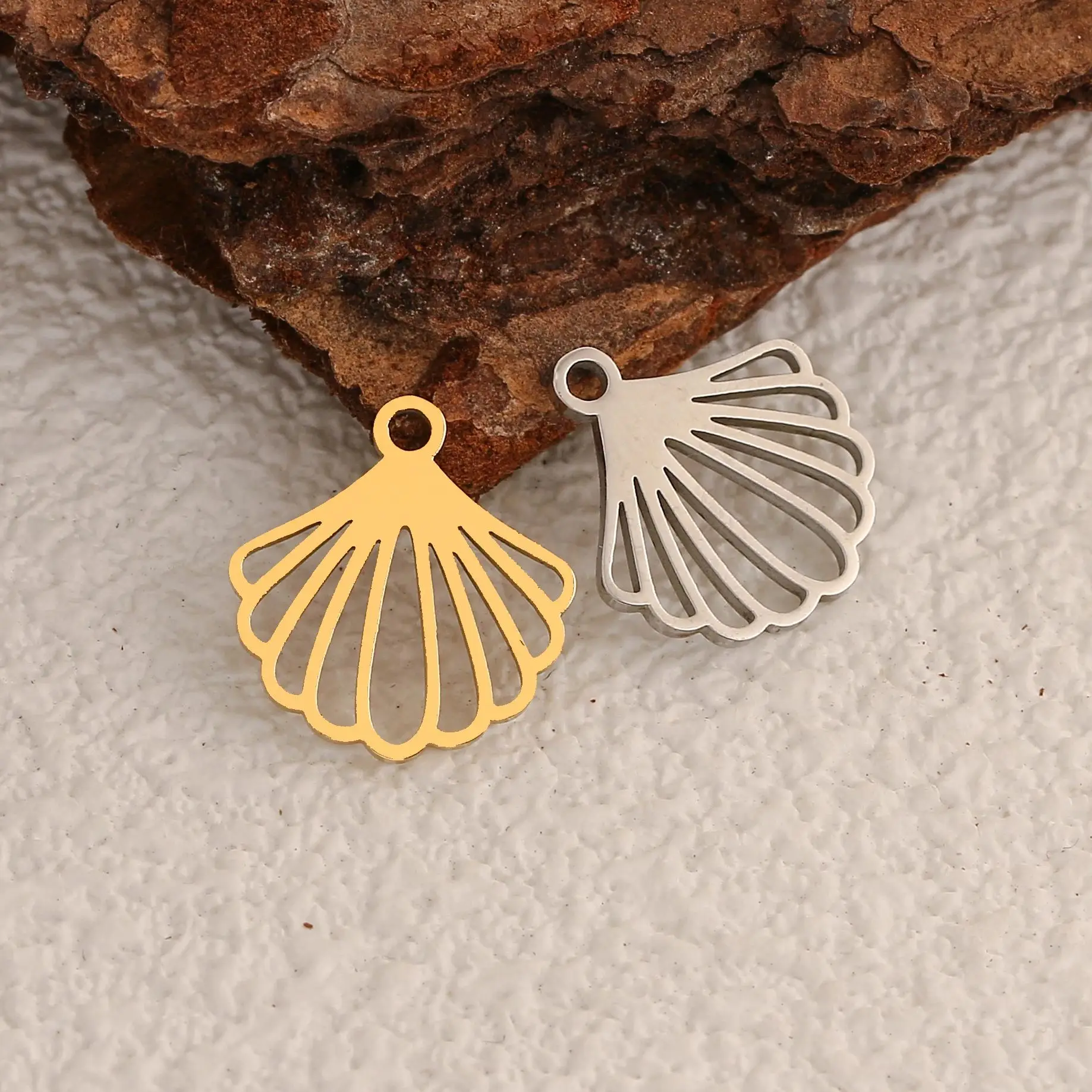 5Pcs/Lot Coconut Palm/Starfish/Cactus/Lightning Charms Stainless Steel Marine Pendants Diy Bracelet Earrings Making Accessories