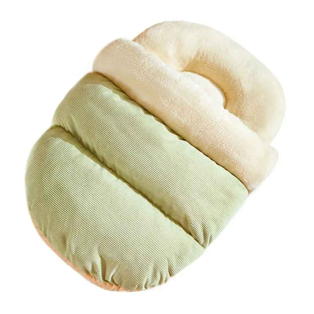 Cute Ultra Soft Pet Bed Plush Anti Slip Slipper Cat Cave Bed Self-Warming Pet Supplies Warm Pet House Nest