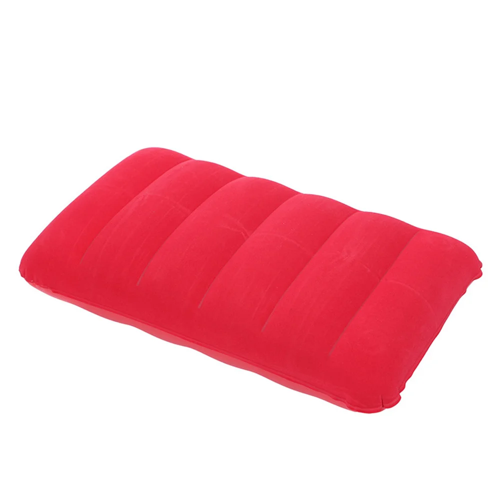 

2Pcs Inflatable Pillow PVC Flocking Durable Lightweight Portable Waist Cushion for Travel Camping Nap Waist Cushion for Office