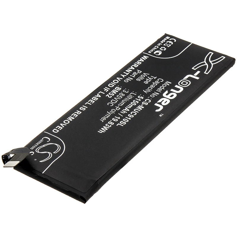 

Xiaomi CC9 Pro Battery - 5150mAh High Capacity Li-Po Replacement for Mi CC9e Pro (M1910F4E, M1910F4G)