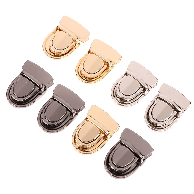 5Pcs Metal Locks Bag Clasp Catch Buckles For Handbags Shoulder Bags Purse Totes Closures Snap Clasps DIY Craft Accessories