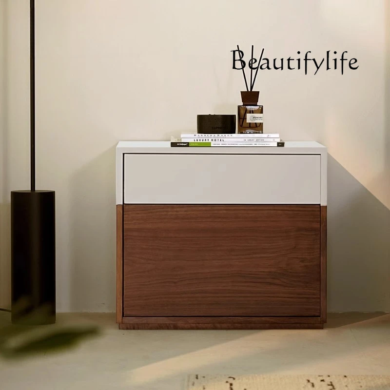 

Bedside table Modern simple bedroom Household small storage Medium antique storage Bedside table